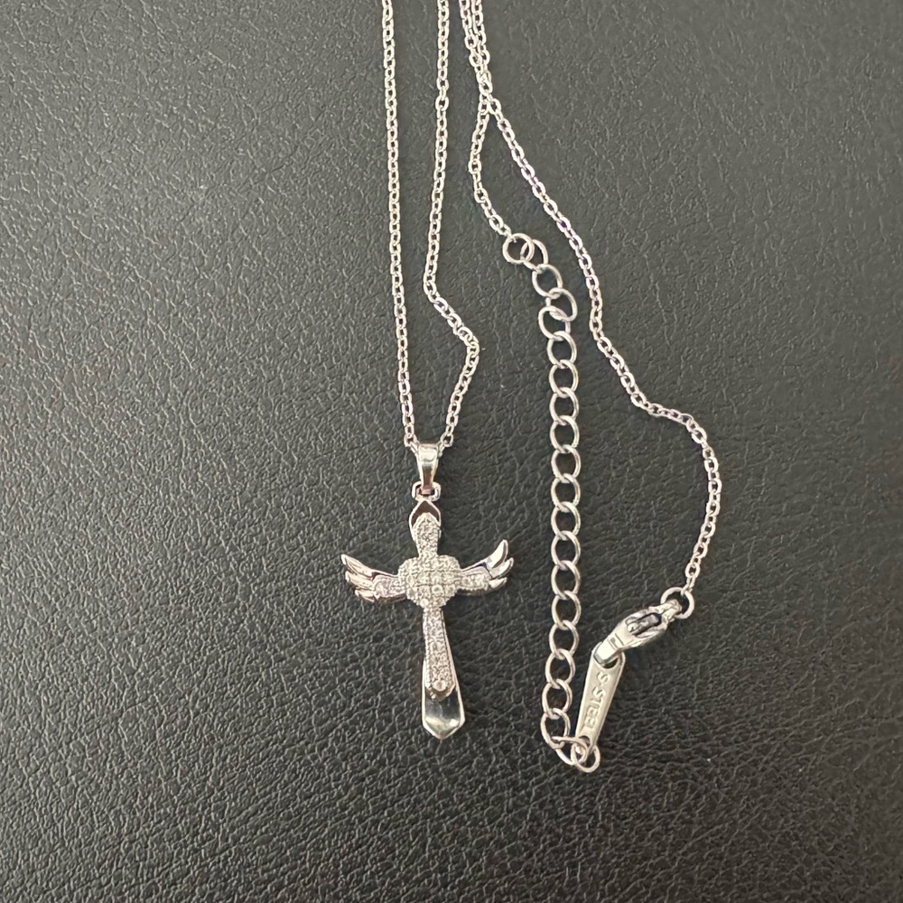 Stainless Steel Silver Cross Necklace